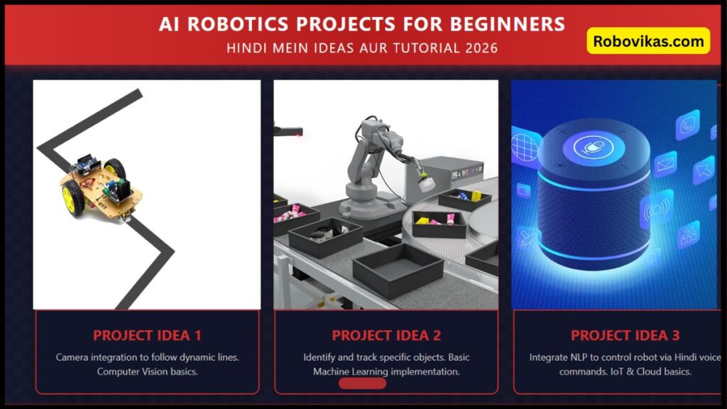 AI Robotics Projects for Beginners – Hindi Mein Ideas aur Tutorial 2026