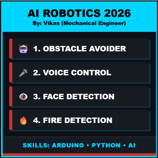 AI Robotics Projects for Beginners – Hindi Mein Ideas aur Tutorial 2026