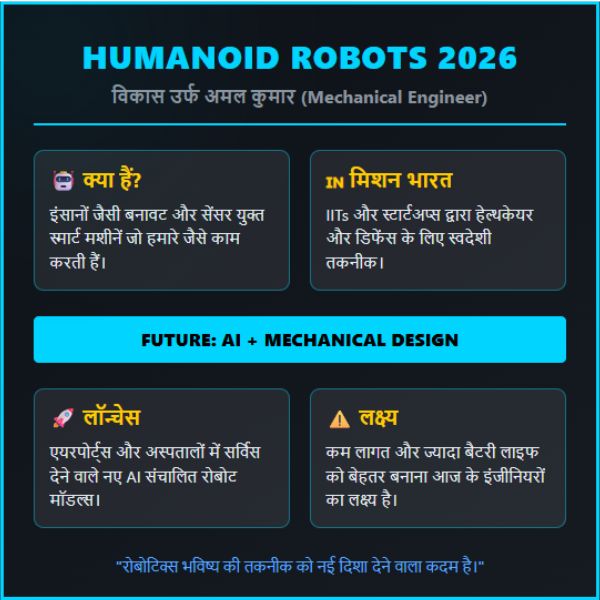 Humanoid Robots Ka Future – 2026 Mein India Ke Naye Launches