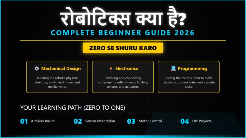 Robotics Kya Hai Beginner Guide Hindi – Zero Se Shuru Karo (2026)
