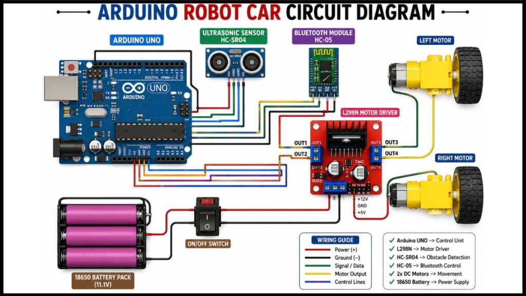 Arduino Se Robot Car Kaise Banaye – Beginner Se Advanced Complete Guide (3) Arduino Se Robot Car Kaise Banaye – Beginner Se Advanced Complete Guide