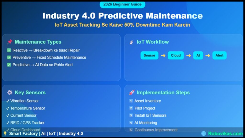 Industry 4.0 Predictive Maintenance IoT Asset Tracking Se Kaise 50% Downtime Kam Karein (2) IoT Asset Tracking Se Kaise 50% Downtime Kam Karein