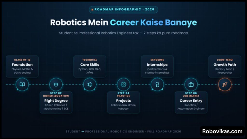 Robotics Mein Career Kaise Banaye 2026 Student Se Professional Engineer Tak Pura Guide